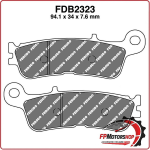PASTIGLIE PASTICCHE FRENO PER MOTO FDB2323ZR YAMAHA YZ F 250/450 21> WR 450
