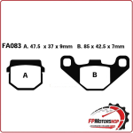 PASTIGLIE FRENO PER MOTO KAWASAKI KX-KMX EBC FA083R SINTERIZZATA