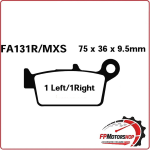 PASTIGLIE FRENO PER MOTO HONDA CR CRE CRM XR EBC FA131R SINTERIZZATA