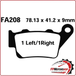 PASTIGLIE FRENO PER MOTO YAMAHA MT10 KTM DUKE POSTERIORE EBC FA208R SINTERIZZATA
