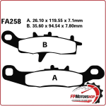 PASTIGLIE PASTICCHE FRENO PER MOTO SUZUKI RM 85 05>09 ANTERIORE EBC FA258R