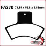 PASTIGLIE FRENO PER MOTO QUAD POLARIS ATV POSTERIORE EBC FA270R SINTERIZZATA