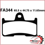 PASTIGLIE FRENO PER MOTO QUAD YAMAHA YFM 660 EBC FA344R SINTERIZZATA