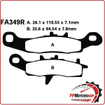 PASTIGLIE FRENO PER MOTO KAWASAKI SUZUKI DX EBC FA349R SINTERIZZATA