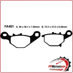 PASTIGLIE FRENO PER MOTO SUZUKI RM85 05>07 POSTERIORE EBC FA401R SINTERIZZATA