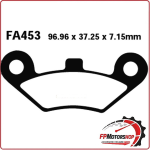 PASTIGLIE FRENO PER MOTO QUADZILLA 300/500 06> EBC FA453R 300 E SUV 06>07 500