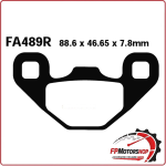 PASTIGLIE FRENO PER MOTO QUAD POLARIS RANGER RZR 170 09> POSTERIORE EBC FA489R