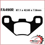 PASTIGLIE FRENO PER MOTO QUAD POLARIS RANGER RZR 170 09> ANTERIORE EBC FA490R