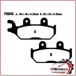 PASTIGLIE FRENO PER MOTO QUAD CAN AM COMMANDER/MAVERICK 1000 FA645R COMMANDER