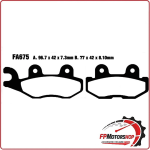 PASTIGLIE FRENO PER MOTO QUAD YAMAHA YXM 700 14> POST. DX EBC FA675R 14>16 YXC E