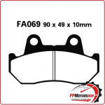 PASTIGLIE FRENO PER MOTO HONDA XLV TRANSALP ANT. POST. EBC FA069HH SINTERIZZATA