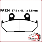 PASTIGLIE FRENO PER MOTO HONDA VFR 750 86>87 ANTERIORE EBC FA124HH SINTERIZZATA