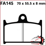 PASTIGLIE FRENO PER MOTO SUZUKI YAMAHA MZ ANTERIORE EBC FA145HH SINTERIZZATA