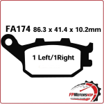 PASTIGLIE FRENO PER MOTO HONDA CBR 600RR CBR900 RR FA174HH SINTERIZZATA