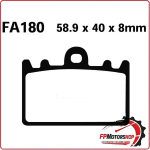 PASTIGLIE FRENO PER MOTO KAWASAKI ZXR 400 ANTERIORE EBC FA180HH SINTERIZZATA