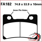 PASTIGLIE FRENO PER MOTO YAMAHA FZR 1000 EXUP ANT FA182HH SINTERIZZATA