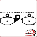 PASTIGLIE FRENO PER MOTO KAWASAKI ZX-6R/RR ER6F POSTERIORE EBC FA192HH SINTER