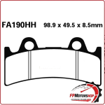 PASTIGLIE FRENO PER MOTO YAMAHA YZF750 >97 ANTERIORE EBC FA190HH SINTERIZZATA