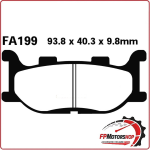 PASTIGLIE FRENO PER MOTO YAMAHA XJ6 600 F/N ANTERIORE EBC FA199HH SINTERIZZATA