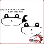 PASTIGLIE FRENO PER MOTO TRIUMPH DAYTONA TIGER SPRINT EBC FA215HH SINTERIZZATA