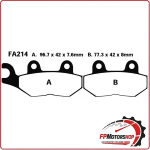 PASTIGLIE FRENO PER MOTO TRIUMPH SPRINT TIGER 900 EBC FA214HH SINTERIZZATA