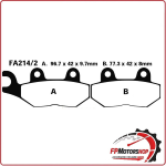 PASTIGLIE FRENO PER MOTO TRIUMPH SPEED TRIPLE 1050 EBC FA214/2HH SINTERIZZATA