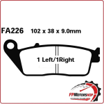 PASTIGLIE FRENO PER MOTO HONDA HORNET 600 ANTERIORE EBC FA226HH SINTERIZZATA