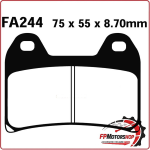 PASTIGLIE FRENO PER MOTO APRILIA TUONO BMW F800 GUZZI AUDACE FA244HH SINTER