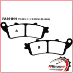 PASTIGLIE FRENO PER MOTO HONDA VFR 800 FI ANTERIORE EBC FA261HH SINTERIZZATA