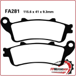 PASTIGLIE FRENO PER MOTO HONDA EN650 VULCAN S 15> ANTERIORE EBC FA281HH KAWASAKI