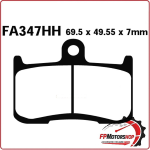 PASTIGLIE FRENO PER MOTO KAWASAKI ZX-9R 02> ANTERIORE EBC FA347HH SINTERIZZATA