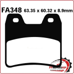 PASTIGLIE FRENO PER MOTO YAMAHA FZS 1000 FAZER EBC FA348HH SINTERIZZATA