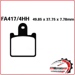 PASTIGLIE FRENO PER MOTO KAWASAKI ZX6R Z1000 07> ANTERIORE EBC FA417/4HH SINTER
