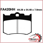 PASTIGLIE FRENO PER MOTO PINZA PERFORMANCE MACH 137X4 06> EBC FA420HH SINTER