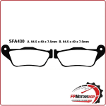 PASTIGLIE FRENO PER SCOOTER YAMAHA X-MAX 125 250 05-09 ANTERIORE FA430HH SINTER