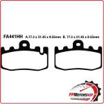PASTIGLIE PASTICCHE FRENO PER MOTO BMW K1200GT 06>07 EBC FA441HH K 1200 GT 06>