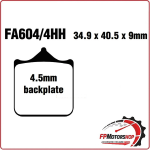 SET PASTIGLIE FRENO PER MOTO BMW S1000RR EBC FA604/4HH S1000 RR 10>18 TRIUMPH