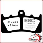 PASTIGLIE FRENO PER MOTO BMW K1600GT EBC FA613HH K 1600 GT/GTL/GT SE/GTL E 11>