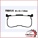 PASTIGLIE FRENO PER MOTO HARLEY TRIKE TRI GLIDE ULTRA POST 14> EBC FA641/4HH
