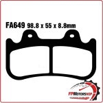 PASTIGLIE FRENO MOTO PER PINZE JAYBRAKE 6 PISTONCINI EBC FA649HH