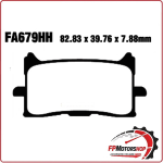 PASTIGLIE PASTICCHE FRENO PER MOTO HONDA AFRICA TWIN 1000 16> EBC FA679HH