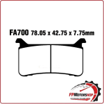 PASTIGLIE FRENO PER MOTO HONDA CBR 600 RR 17> EBC FA700HH 1000 FIREBLADE