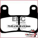PASTIGLIE FRENO PER MOTO BMW R1250GS 18> R1250RT EBC FA724HH S1000R 18>19