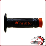 COPPIA MANOPOLE MANUBRIO PER MOTO CROSS VULCAN ARANCIO- NERO ARIETE 02643-ARN