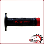 COPPIA MANOPOLE MANUBRIO PER MOTO CROSS VULCAN ROSSO- NERO ARIETE 02643-RN