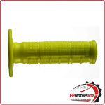 COPPIA MANOPOLE MANUBRIO PER MOTO CROSS UNITY ASP HALF WAFFLE GIALLO FLUO ARIETE
