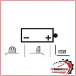 BATTERIA PER MOTO YUASA 12N10-3B 12V 10AH 136X91X146MM CCA100