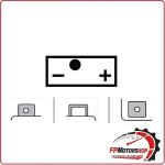 BATTERIA PER MOTO YUASA 6N6-3B 6V 6AH 99X57X111MM HONDA XL 250 72-76