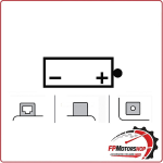 BATTERIA PER MOTO OKYAMI 12N5-3B 12V 5AH 120X61X128MM CCA39