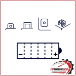 BATTERIA PER MOTO MARELLI MOB4L-B-SM YB4L-B 12V 4Ah SCOOTER PIAGGIO